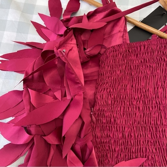 New With Tags Lulumari funky dress bodycon western danse line pink grey medium - Picture 8 of 16